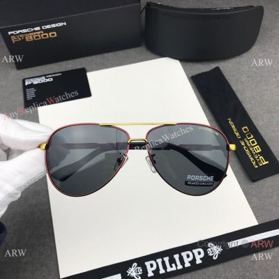 New Replica Porsche Polarized Men Sunglasses - Red Frame